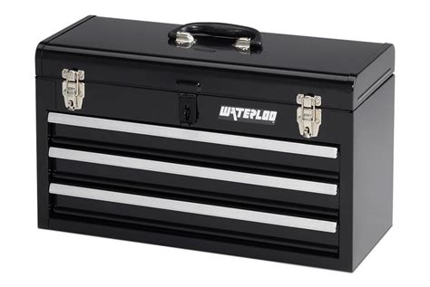 waterloo metal 2 drawer bench top tool box|Amazon.com: Waterloo Tool Chest.